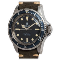 Vintage Rolex Stainless Steel Oyster Perpetual Submariner Wristwatch Ref 5513