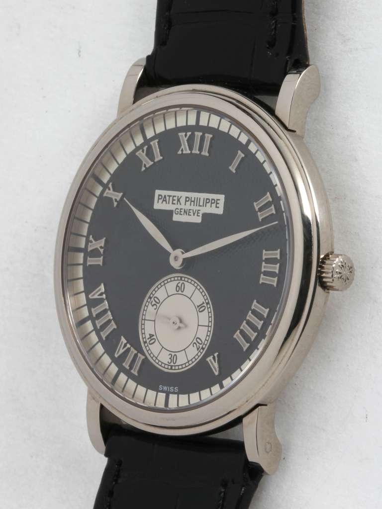 Patek Philippe White Gold Wristwatch Ref 5022G circa 1990s In Excellent Condition In West Hollywood, CA
