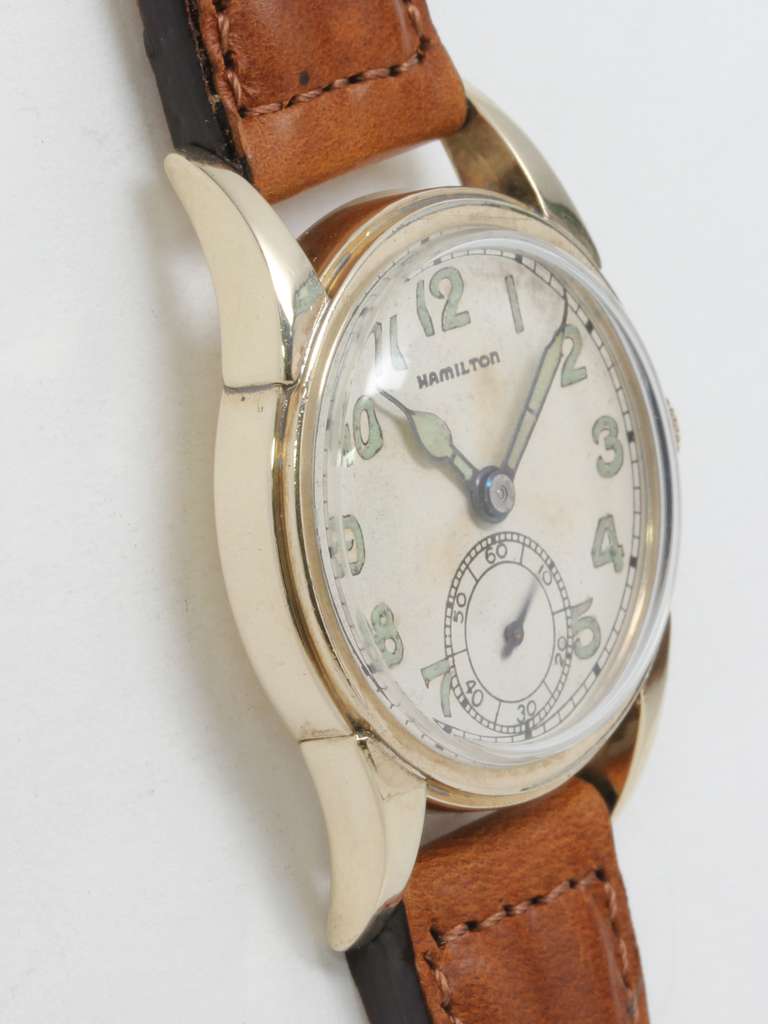 Hamilton Gold Filled Luminous Dress Model Wristwatch circa 1940's