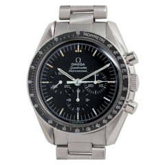 Omega Stainless Steel Speedmaster Chronograph Wristwatch circa 1974