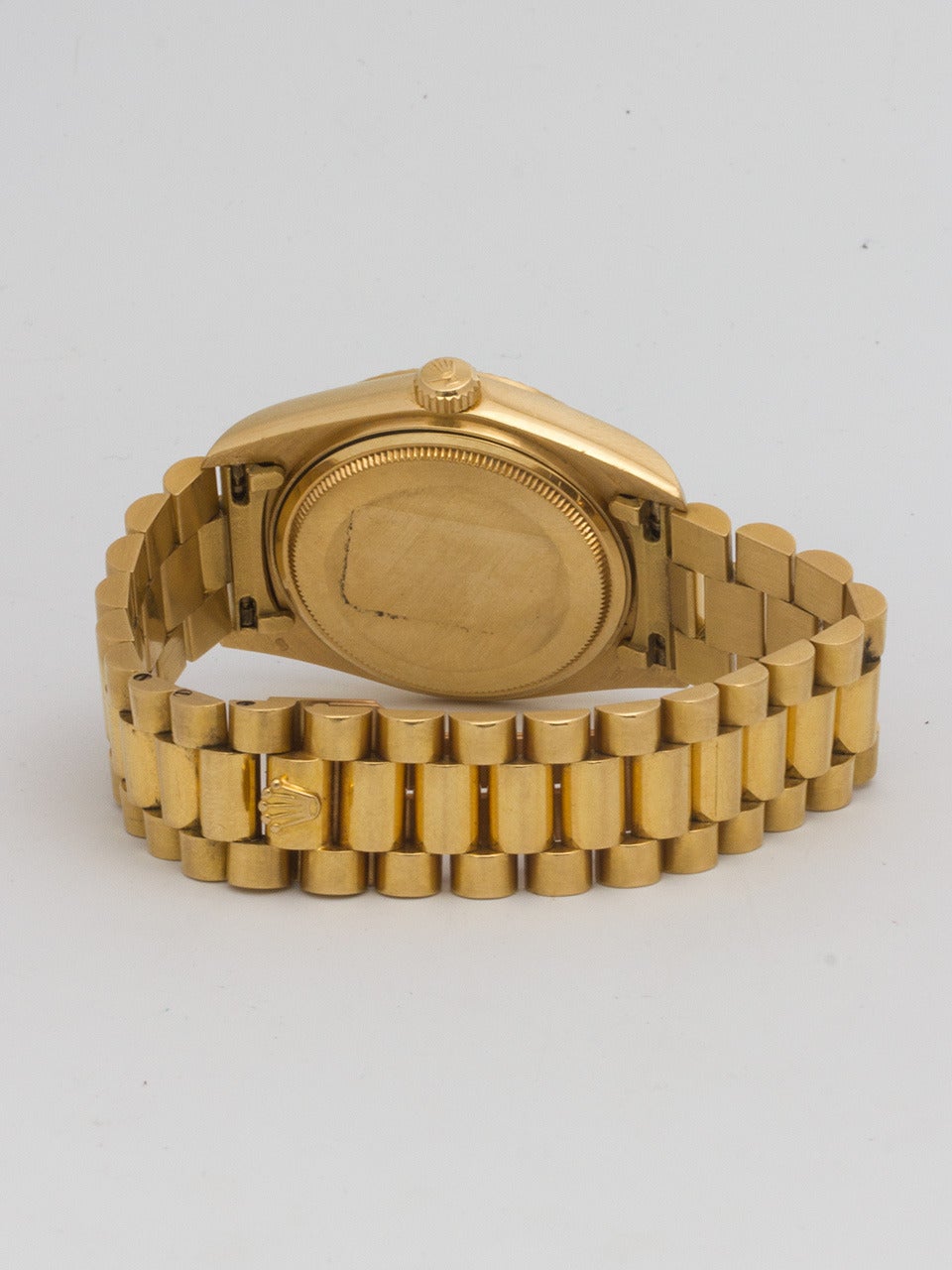 Women's or Men's Rolex Yellow Gold Day Date President Wristwatch Ref 18038
