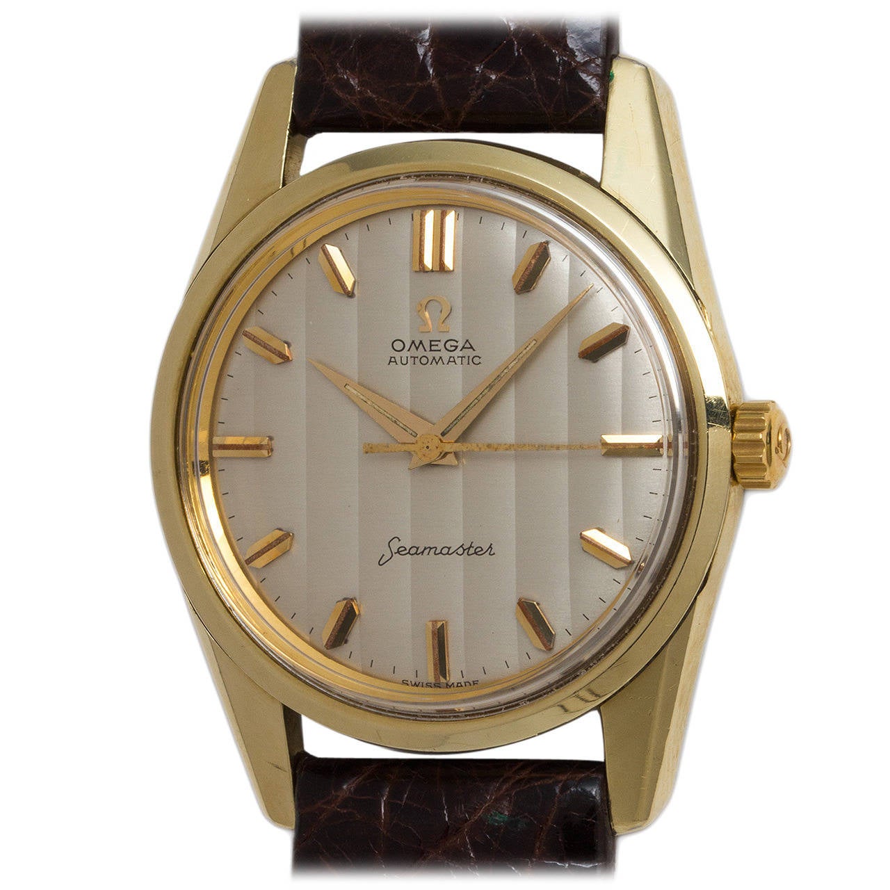 Omega Yellow Gold Seamaster Automatic Wristwatch Ref 14700