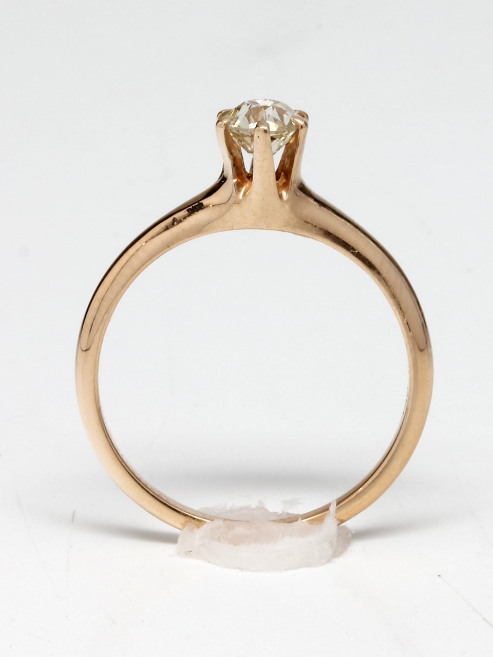 1900s Yellow Gold and Diamond Engagement Ring 2