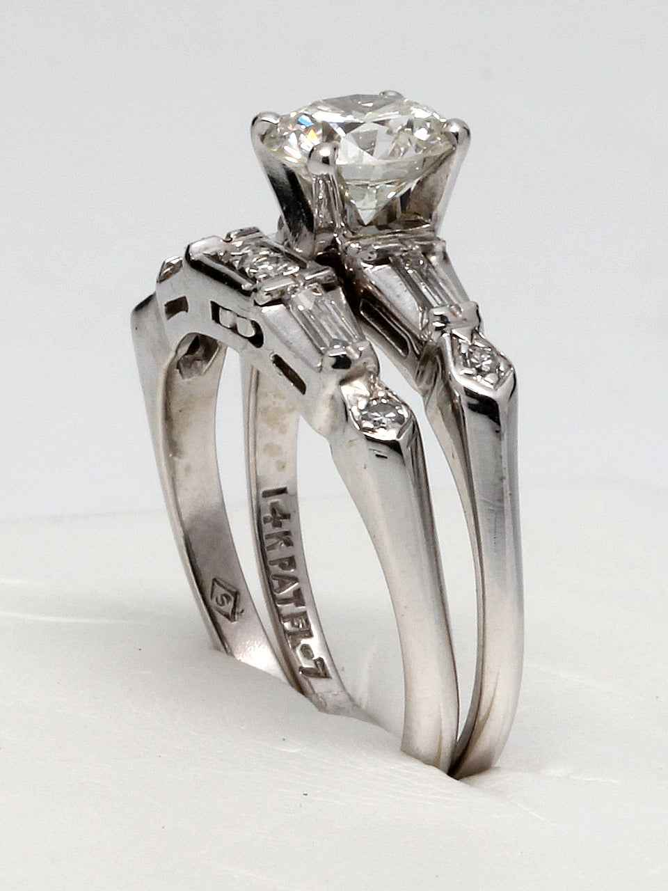 1950s wedding ring set