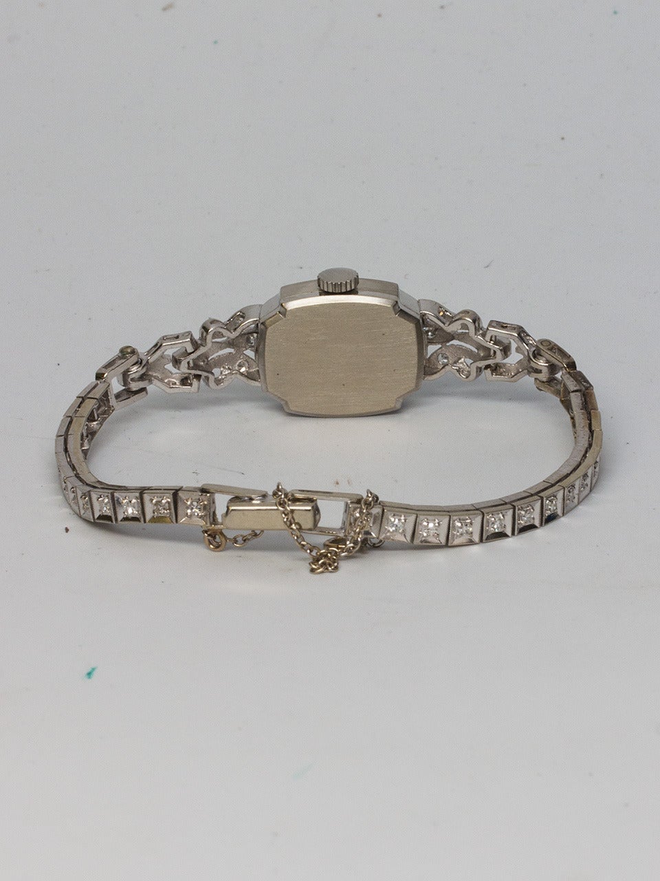 Women's Hamilton Lady's White Gold Diamond Dress Wristwatch