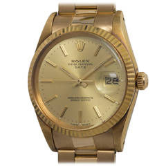 Rolex Montre-bracelet Oyster Perpetual Date en or jaune, réf. 15038