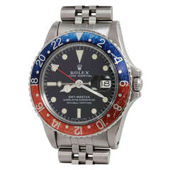 Vintage Rolex Stainless Steel GMT-Master Ref 1675 circa 1969