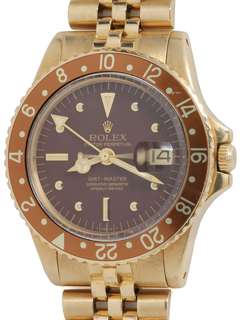 Rolex Gold GMT-Master Wristwatch ref 1675 circa 1973