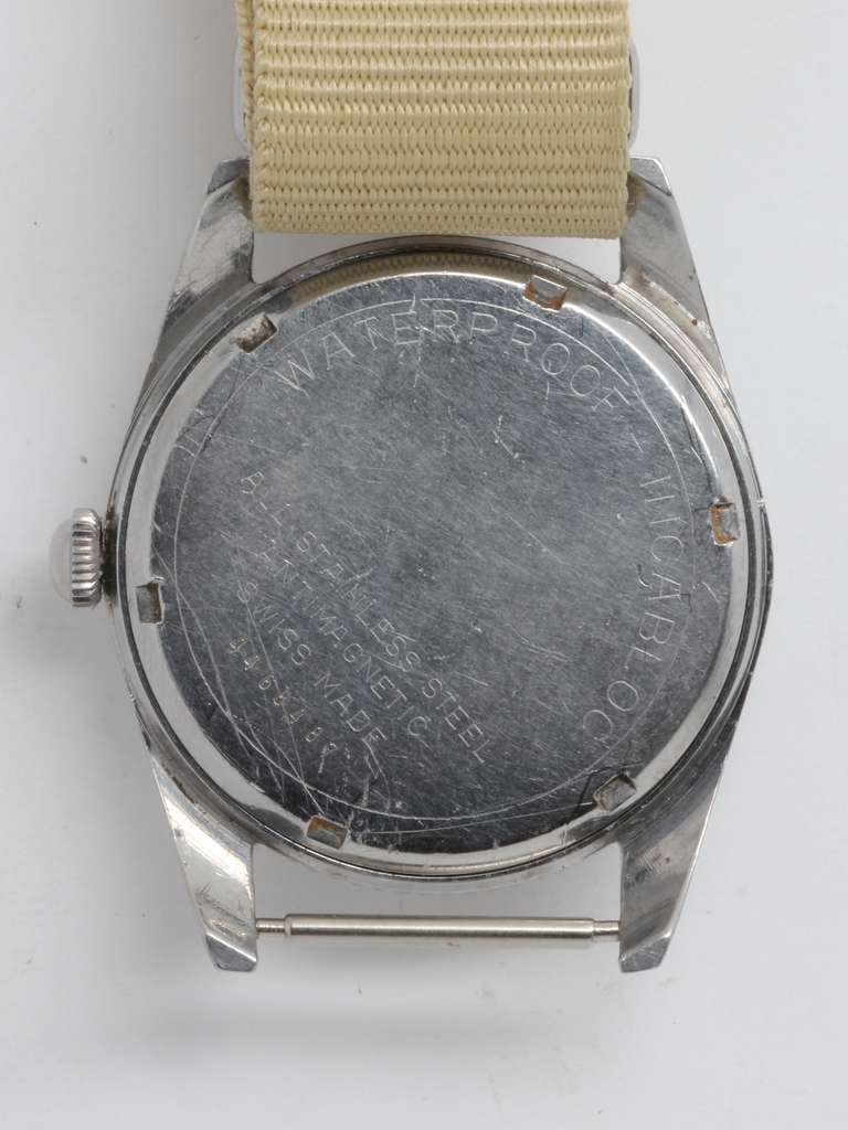 Men's Technos Stainless Steel Diver's Wristwatch circa 1960s