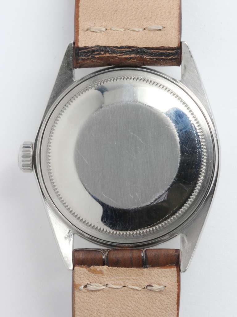 Men's Rolex Stainless Steel Datejust Wristwatch circa 1970s