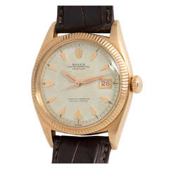 Rolex Rose Rose Gold Datejust Wristwatch circa 1958