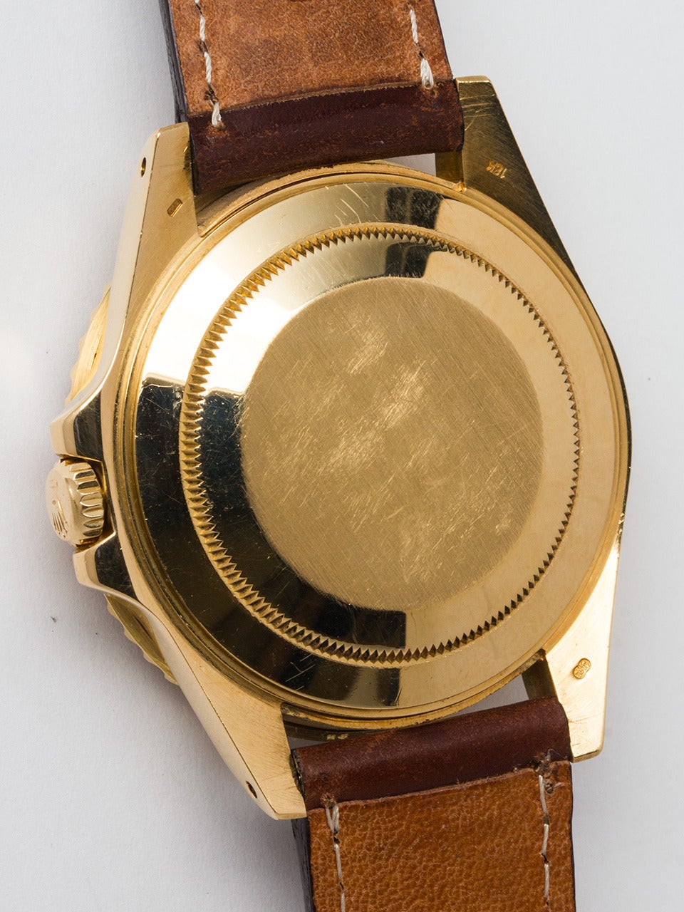 Men's Rolex Yellow Gold GMT-Master II Wristwatch ref 16718 circa 1988