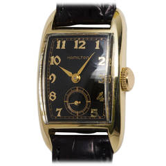 Vintage Hamilton Yellow Gold Cameron Wristwatch