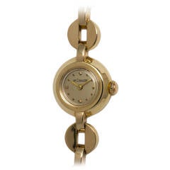 Vintage LeCoultre Lady's Yellow Gold Dress Wristwatch