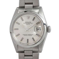 Rolex Stainless Steel Oyster Perpetual Date Wristwatch circa 1978