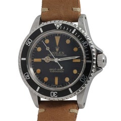 Rolex Stainless Steel Submariner Wristwatch Ref 5513 circa 1967