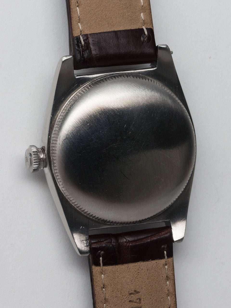 Women's or Men's Rolex Stainless Steel Bubbleback Chronometer Wristwatch