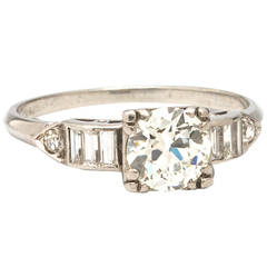 1930s Platinum and Diamond Engagement Ring 9