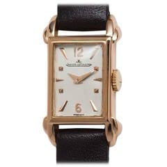 Vintage Jaeger LeCoultre Lady's Rose Gold Dress Wristwatch