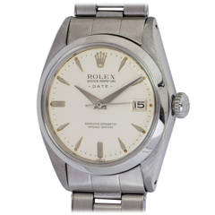 Vintage Rolex Stainless Steel Oyster Perpetual Date Wristwatch Ref 1501