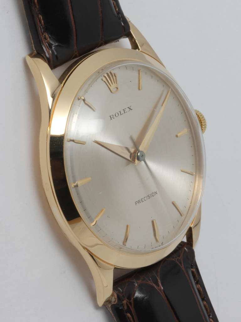 Rolex Yellow Gold Precision Wristwatch circa 1950s