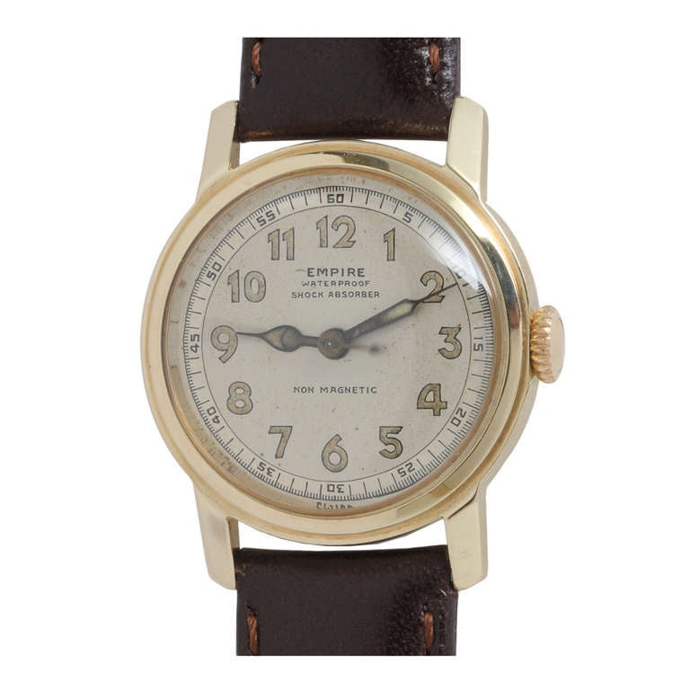 Empire Yellow Gold Wristwatch with Sweep Center Seconds circa 1950s