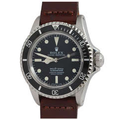 Retro Rolex Stainless Steel Submariner Wristwatch circa 1964