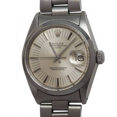 Rolex Stainless Steel Oyster Perpetual Date Wristwatch Ref 1500