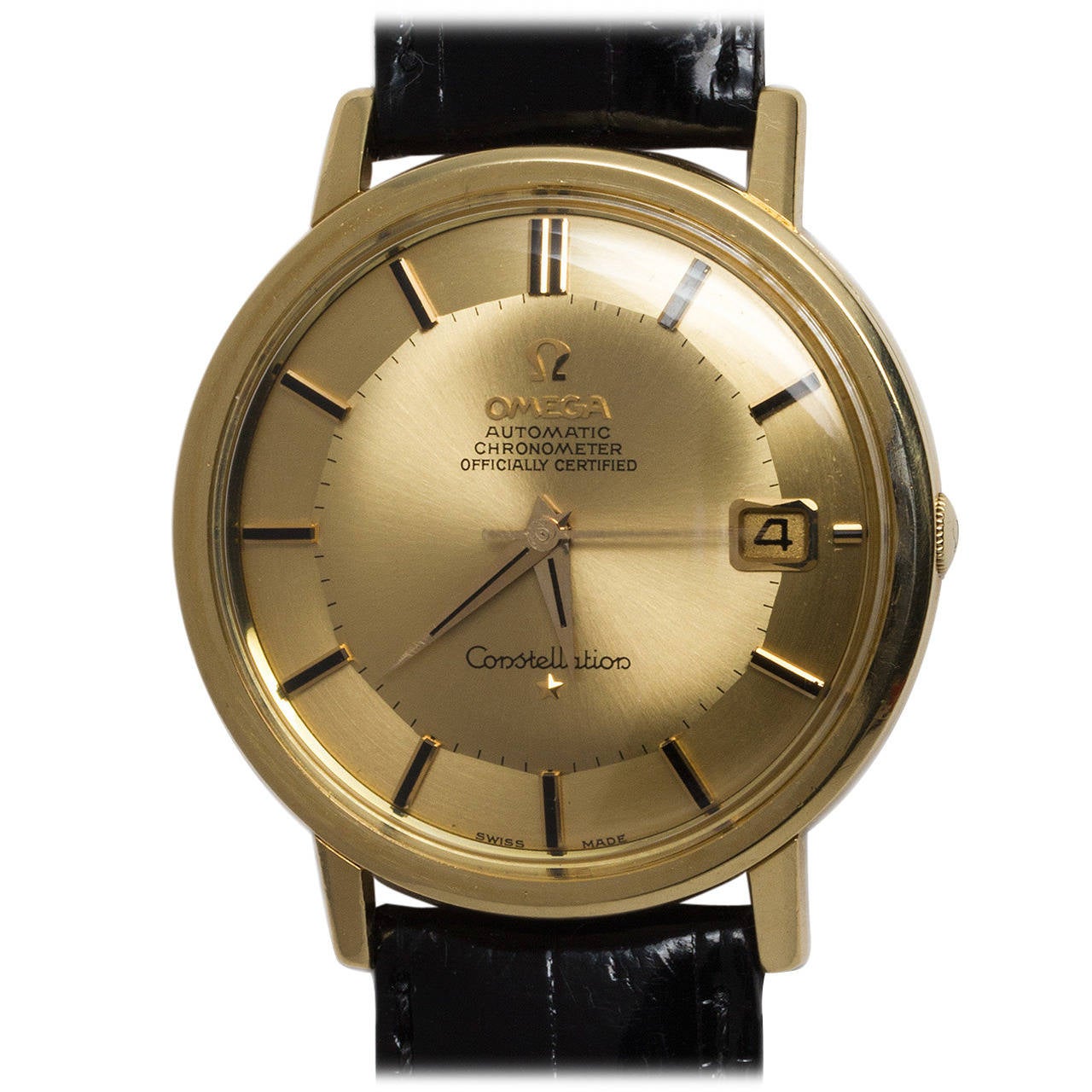 Omega Yellow Gold Constellation Automatic Wristwatch