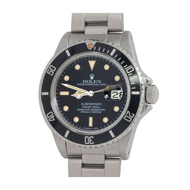 Rolex Stainless Steel Submariner Wristwatch with "Spider Web" Dial circa  1984 at 1stDibs | spiderweb watch, spider dial submariner, rolex spider web