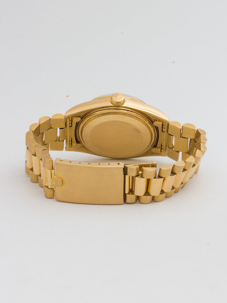 Women's or Men's Rolex Yellow Gold Day-Date President Custom Dial Wristwatch Ref 1803
