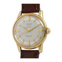 Used Longines Yellow Gold Conquest Wristwatch circa 1960s