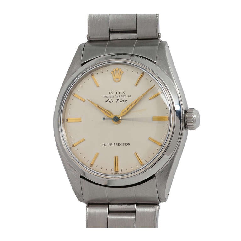 Rolex Stainless Steel Air-King Wristwatch Ref 1503 circa 1958