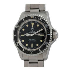 Vintage Tudor Stainless Steel Submariner Wristwatch Ref 94010 circa 1980s