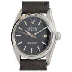 Vintage Rolex Stainless Steel Datejust Wristwatch Ref 1600 circa 1964
