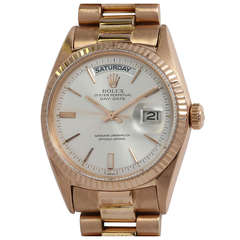Rolex Rose Gold Day-Date President Wristwatch Ref 1803