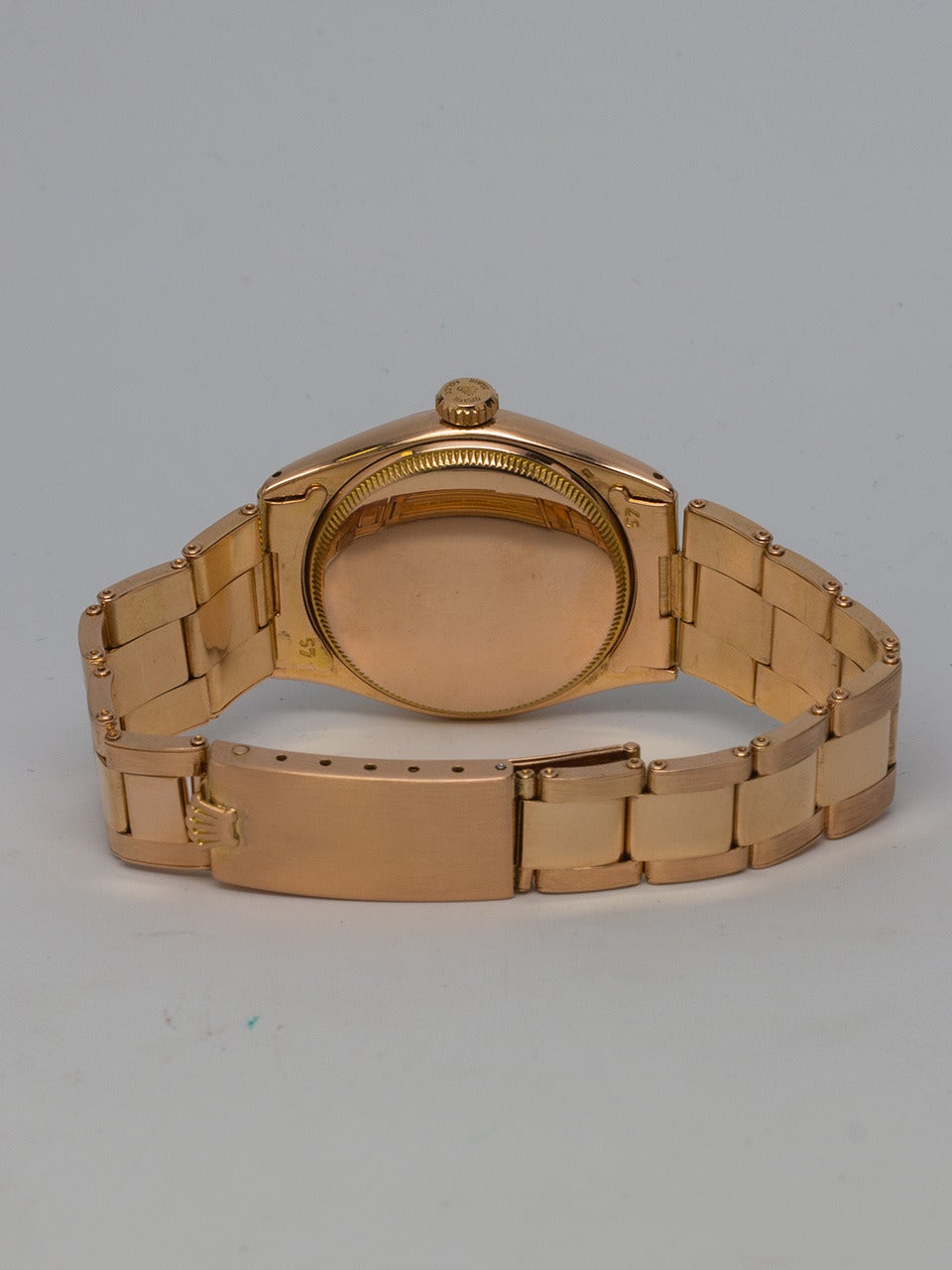 Women's Rolex Rose Gold Oyster Perpetual Wristwatch Ref 6084