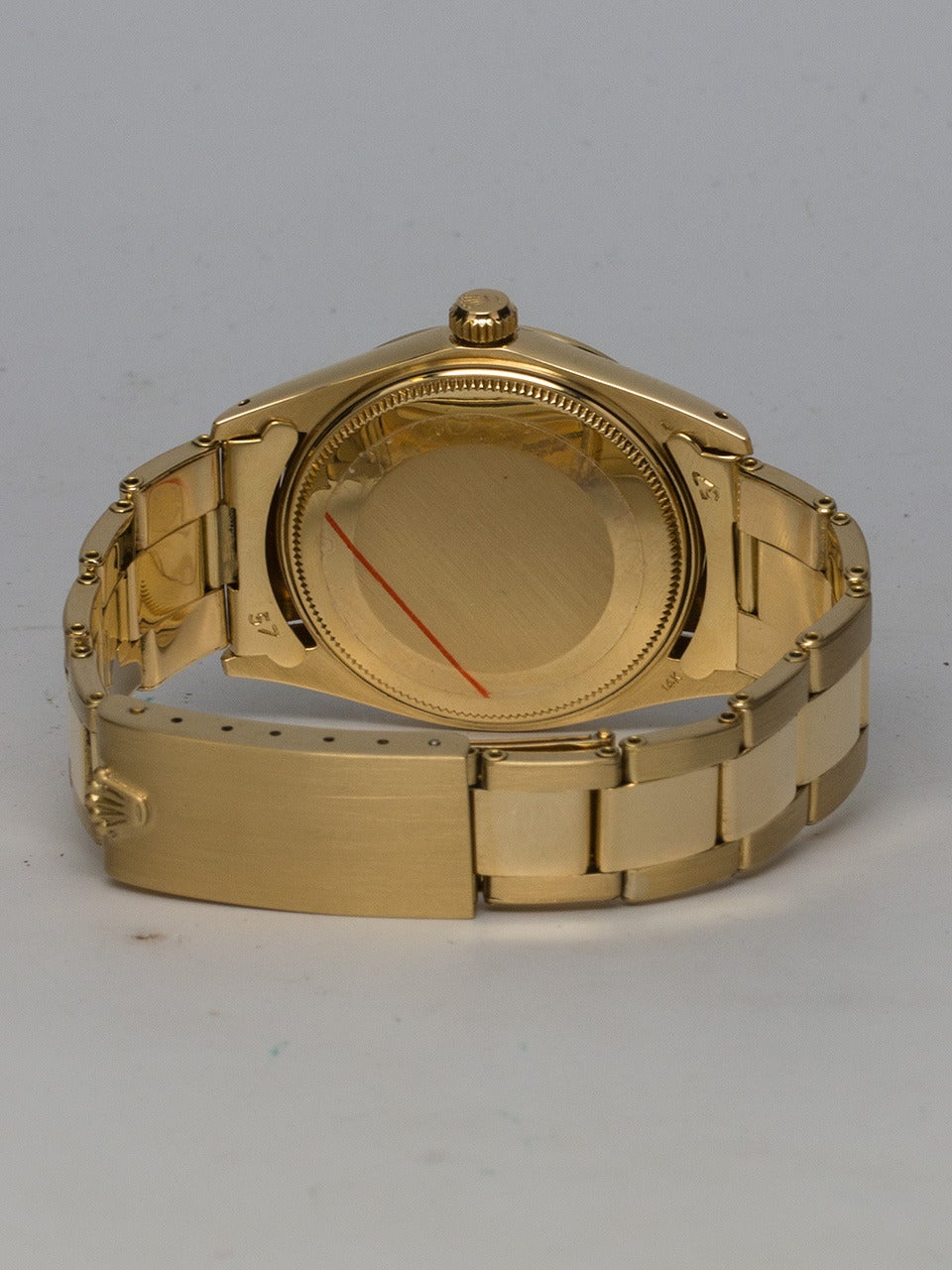 Rolex Yellow Gold Oyster Perpetual Date Wristwatch Ref 1501 In Excellent Condition In West Hollywood, CA