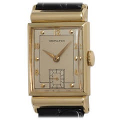 Vintage Hamilton Yellow Gold Gordon Wristwatch