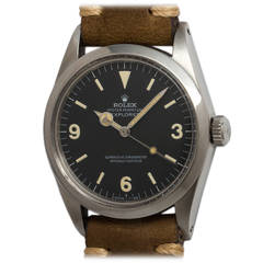 Vintage Rolex Stainless Steel Explorer 1 Wristwatch Ref 1016