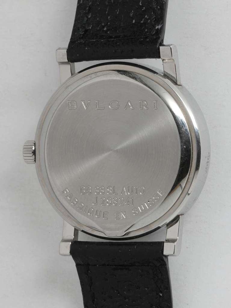 Men's Bulgari Stainless Steel Automatic Wristwatch circa 2000