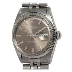 Retro Rolex Stainless Steel Datejust Wristwatch Ref 1601