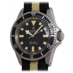 Vintage Tudor Stainless Steel Submariner Wristwatch Ref 7016/0