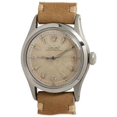 Vintage Rolex Stainless Steel Oyster Perpetual Wristwatch Ref 6332 circa 1954