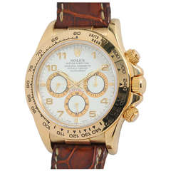 Rolex Yellow Gold Daytona Wristwatch Ref 16518 circa 1995