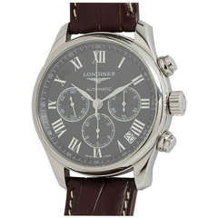 Longines Stainless Steel Master Collection Chronograph Wristwatch circa 2005