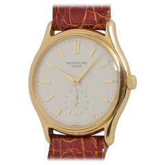 Patek Philippe Yellow Gold Wristwatch Ref 3923 circa 1990s