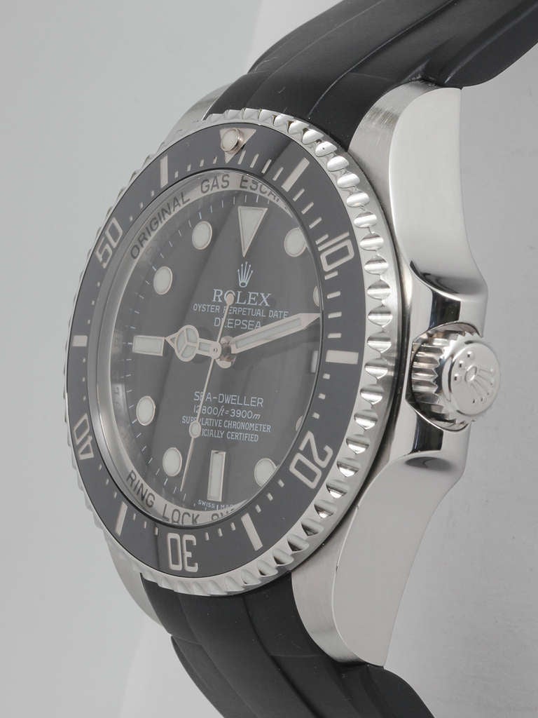 Men's Rolex stainless steel Sea-Dweller Deep Sea Wristwatch Ref 116660 circa 2008