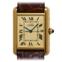 Cartier Vermeil Tank Louis Must de Cartier Quarz-Armbanduhr