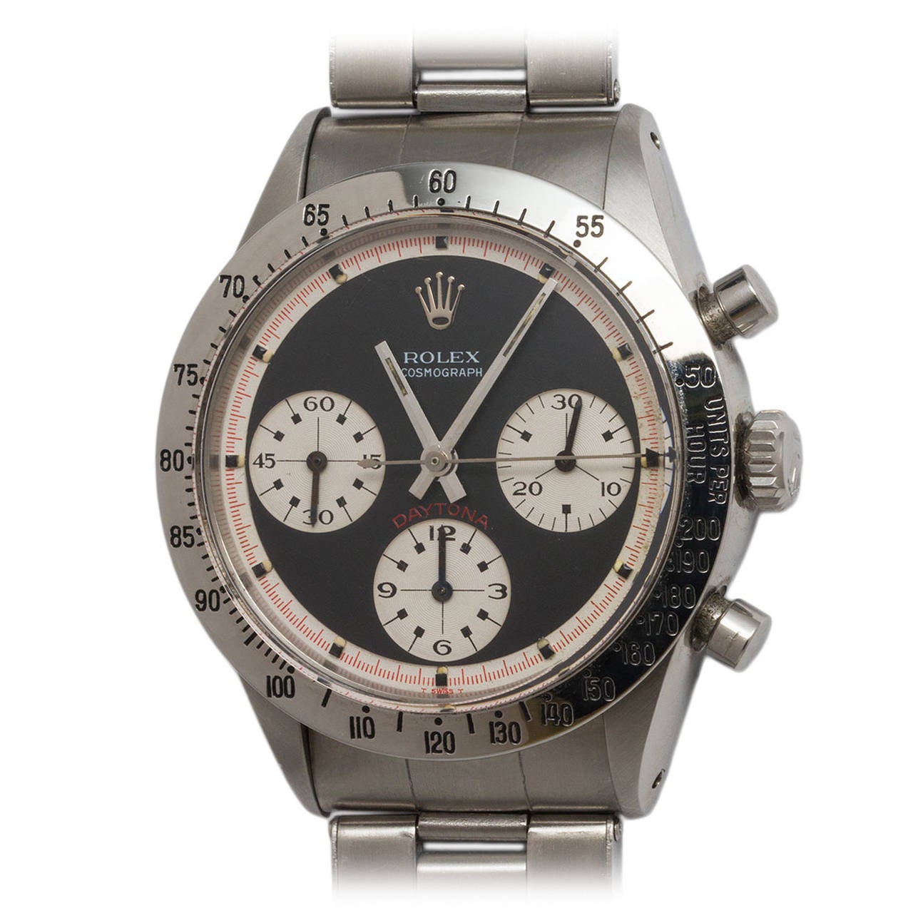 Rolex Stainless Steel Cosmograph Daytona "Paul Newman" Wristwatch Ref 6239
